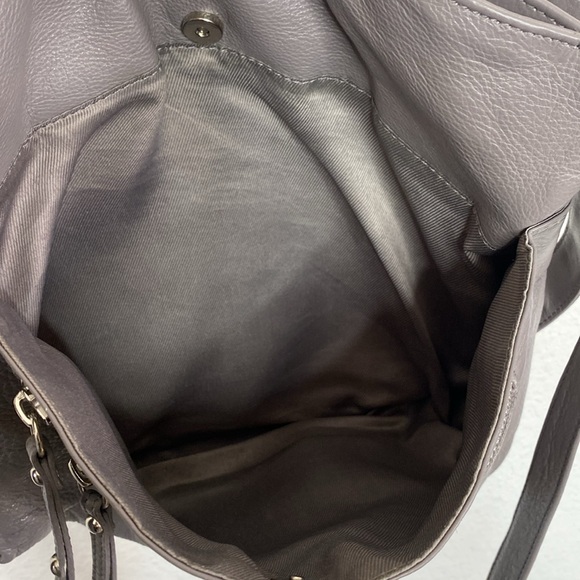 Great American Leather Works Soft Pebbled Leather Gray Bag - Picture 9 of 9